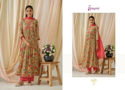 Psyna by aliya amazing cotton cambric fancy anarkali suit catalogue at low rate   readymade suit catalogs