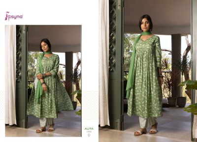 Psyna by aliya amazing cotton cambric fancy anarkali suit catalogue at low rate   readymade suit catalogs