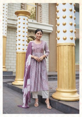 Pushpa vol 1 by Mystic 9 premium quality capsule foil printed kurta bottom and dupatta catalogue  readymade suit catalogs