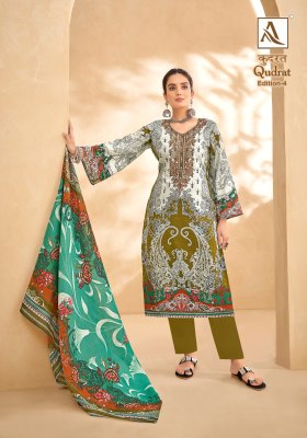 Qudrat 4 by Alok suit pure cambric cotton digital printed unstitched suit catalogue salwar kameez catalogs