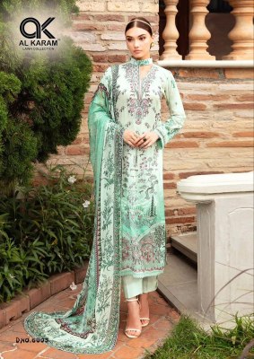 Queen court vol 6 by Al Karam pure cambric unstitched dress material catalogue at affordable rate salwar kameez catalogs