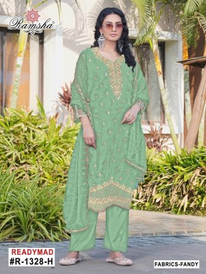 R 1328 NX by Ramsha Fancy with full embroidered pakistani suit collection with low rate  pakistani suits