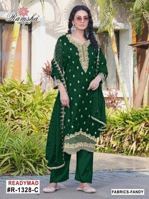 R 1328 NX by Ramsha Fancy with full embroidered pakistani suit collection with low rate  pakistani suits