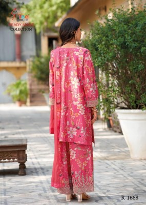 R 1668 by Shree Fab Fancy Air Digital Printed readymade suit collection with low rate readymade suit catalogs