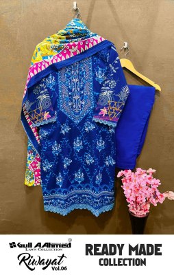 RIWAYAT VOL 06 by Gullahmed lawn collection designer readymade suit catalogue at low rate readymade suit catalogs