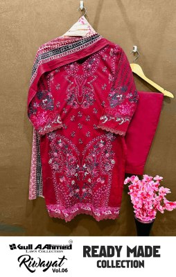 RIWAYAT VOL 06 by Gullahmed lawn collection designer readymade suit catalogue at low rate readymade suit catalogs