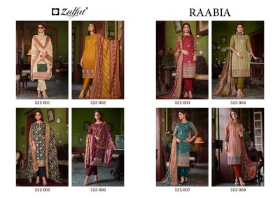 Raabia by Zulfat pure pashmina digital printed unstitched dress material catalogue  salwar kameez catalogs