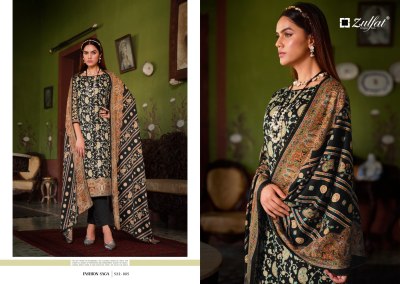 Raabia by Zulfat pure pashmina digital printed unstitched dress material catalogue  salwar kameez catalogs