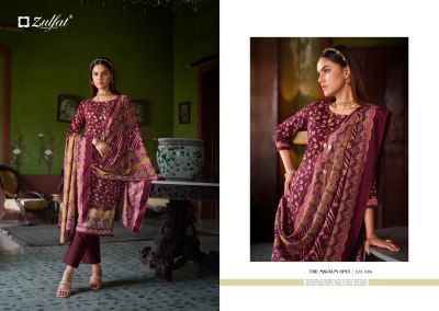 Raabia by Zulfat pure pashmina digital printed unstitched dress material catalogue  salwar kameez catalogs