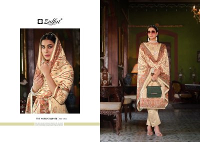 Raabia by Zulfat pure pashmina digital printed unstitched dress material catalogue  salwar kameez catalogs