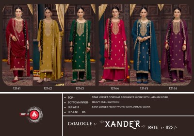 Raag by Triple a fancy embroidered designer dess material catalogue at amaviexpo salwar kameez catalogs