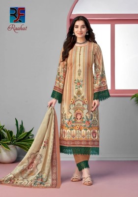 Raahat vol 1 by Rahi fab Pure Lawn Cambric cotton unstitched karachi suit catalogue at affordable rate Karachi suits catalogs