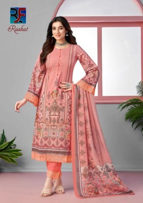 Raahat vol 1 by Rahi fab Pure Lawn Cambric cotton unstitched karachi suit catalogue at affordable rate Karachi suits catalogs