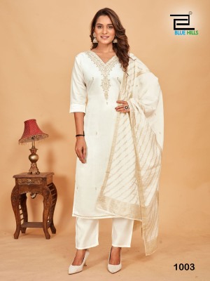 Raashi by Blue hills exclusive roman silk designer readymade suit catalogue at affordable rate readymade suit catalogs