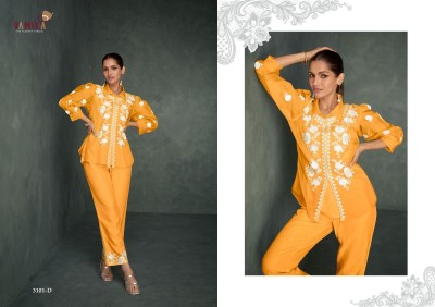 Rabya Vol 1 by Vamika heavy organza with white work co ord set at amaviexpo  Size wise Combo Set