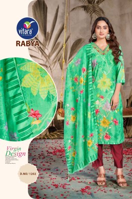 Rabya by Pic and choose Heavy muslin digital printed readymade suit catalogue at affordable rate pic and choose