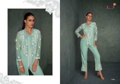 Rabya vol 1 by Vamika heavy organza embroidered co ord set catalogue at affordable rate Size wise Combo Set