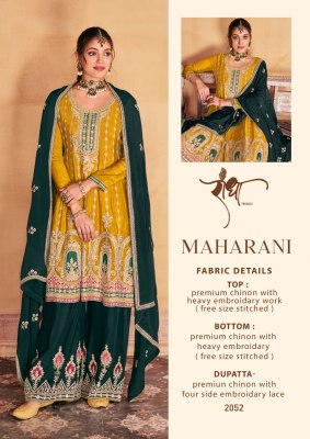 Radha Trendz by Maharani present heavy chinon embroidered readymade Pakistani suit catalogue readymade suit catalogs