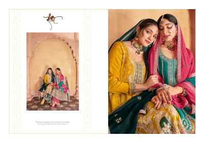 Radha Trendz by Maharani present heavy chinon embroidered readymade Pakistani suit catalogue readymade suit catalogs