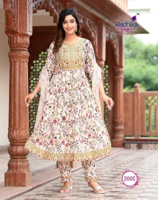 Radhika Life Style Parampara vol 2 nyra cut 3pice Kurti catalogue manufacture  kurtis catalogs