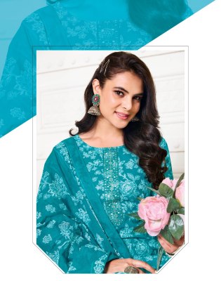 Radhika Life Style Trendy Vol 2 Pure Cotton Print Embroidery Work Kurti Pant And Dupatta Wholesale  kurtis catalogs