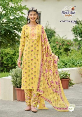 Radhika Life style Cotton Kudi vol 8 pure cotton printed Kurti pant dupatta set wholesale Kurti catalogue  kurtis catalogs