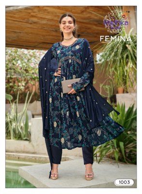 Radhika Life style by Femina vol 1 pure heavy chinon printed readymade kurti pant and dupatta catalogue  readymade suit catalogs