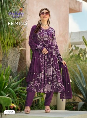 Radhika Life style by Femina vol 1 pure heavy chinon printed readymade kurti pant and dupatta catalogue  readymade suit catalogs