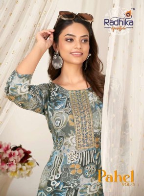 Radhika Lifestyle Pahel Vol 5 Rayon Printed Wholesale Kurti market Surat Radhika Lifestyle