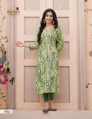 Radhika Lifestyle Pahel Vol 7 Rayon Printed With Work Kurti Design Buy Online Sale  kurtis catalogs