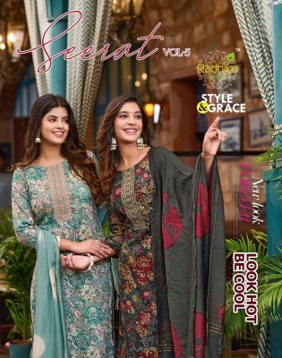 Radhika Lifestyle Seerat Vol 5 Kurti Pant Dupatta Set Wholesale Kurti Catalogue  Radhika Lifestyle