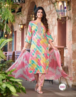 Radhika Lifestyle Seerat Vol 5 Kurti Pant Dupatta Set Wholesale Kurti Catalogue  kurtis catalogs