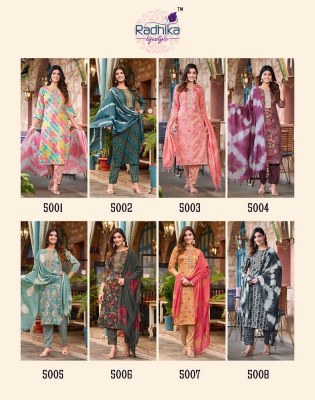 Radhika Lifestyle Seerat Vol 5 Kurti Pant Dupatta Set Wholesale Kurti Catalogue  kurtis catalogs