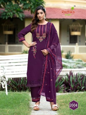 Radhika Lifestyle Sehnaz Vol 2 Kurti Pant Dupatta Set Wholesale Kurti catalogue  kurtis catalogs