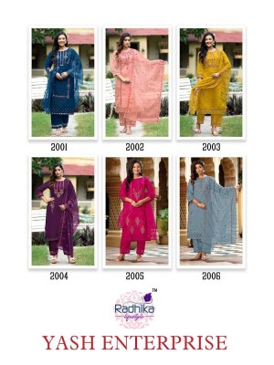 Radhika Lifestyle Sehnaz Vol 2 Kurti Pant Dupatta Set Wholesale Kurti catalogue  kurtis catalogs