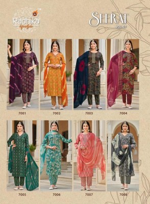 Radhika Lifestyle by Seerat vol 7 reyon embroidered printed readymade suit catalogue at low rate readymade suit catalogs