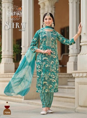 Radhika Lifestyle by Seerat vol 7 reyon embroidered printed readymade suit catalogue at low rate readymade suit catalogs