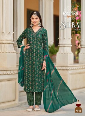 Radhika Lifestyle by Seerat vol 7 reyon embroidered printed readymade suit catalogue at low rate readymade suit catalogs