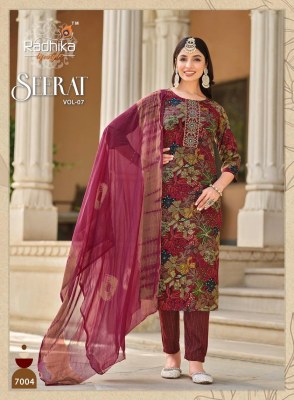 Radhika Lifestyle by Seerat vol 7 reyon embroidered printed readymade suit catalogue at low rate readymade suit catalogs