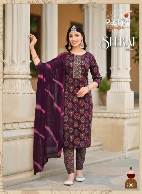 Radhika Lifestyle by Seerat vol 7 reyon embroidered printed readymade suit catalogue at low rate readymade suit catalogs