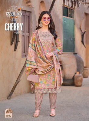 Radhika Lifestyle by cherry vol 2 fancy modal muslin printed kurti pant and dupatta catalogue readymade suit catalogs