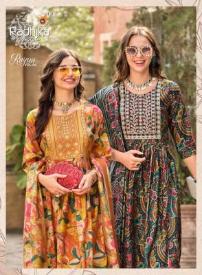 Radhika life style by Rasam vol 6 pure modal printed fancy kurti pant and dupatta catalogue at amaviexpo readymade suit catalogs