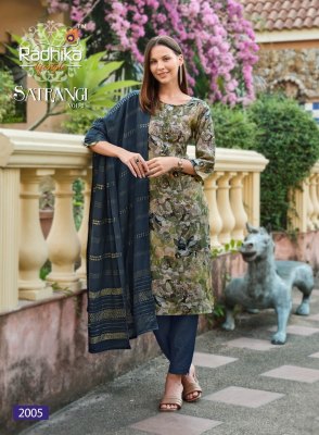 Radhika life style by Satrangi vol 2 designer printed kurti with dupatta and bottom pair catalogue kurtis catalogs