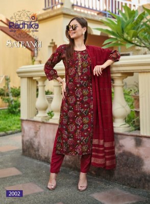 Radhika life style by Satrangi vol 2 designer printed kurti with dupatta and bottom pair catalogue kurtis catalogs