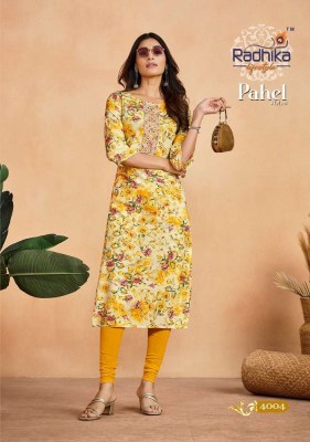 Radhika life style pahle vol 4 rayon printed designer Kurti manufacturer  kurtis catalogs