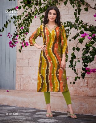 Radhika lifestyle by Charming vol 4 modal chanderi printed fancy kurti catalogue at low rate kurtis catalogs