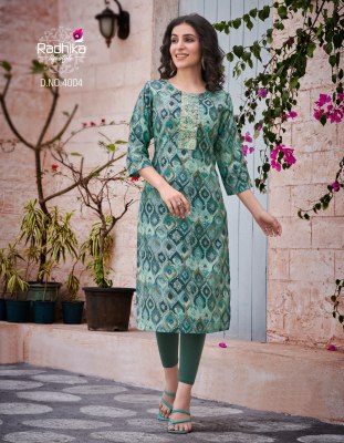 Radhika lifestyle by Charming vol 4 modal chanderi printed fancy kurti catalogue at low rate kurtis catalogs