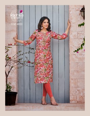 Radhika lifestyle by Charming vol 4 modal chanderi printed fancy kurti catalogue at low rate kurtis catalogs