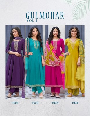 Radhika lifestyle by GUlmohar vol 1 designer anarkali suit catalogue at amaviexpo readymade suit catalogs