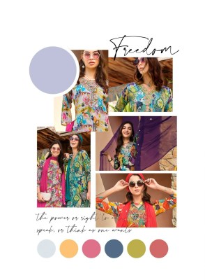 Radhika lifestyle by Womaniya 1 pure chinon with printed readymade suit catalogue at affordable rate readymade suit catalogs